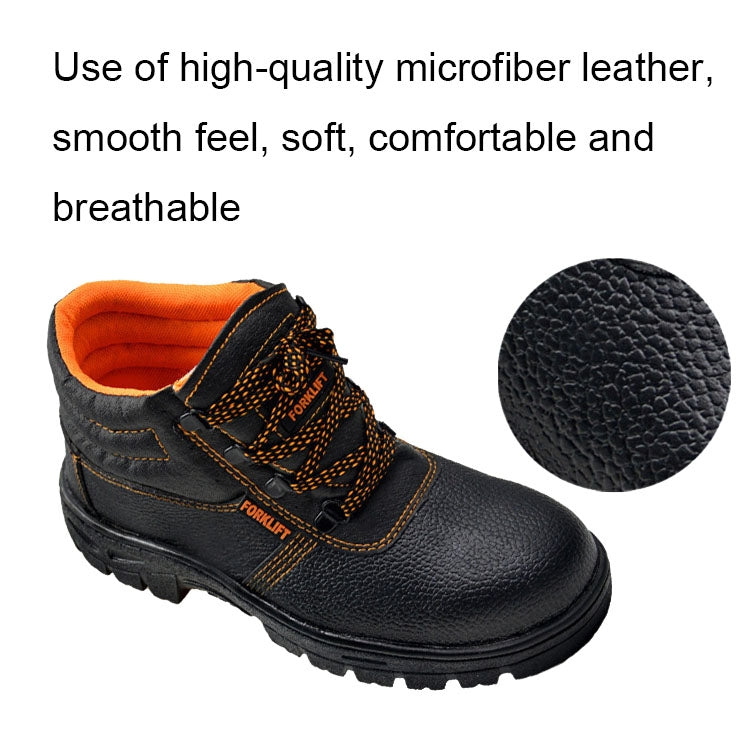 215 Microfiber Leather Anti-puncture Wear-resistant Work Shoes Smash-proof Oil-resistant Safety Shoes, Spec: Low-top (42) - Casual Shoes by PMC Jewellery | Online Shopping South Africa | PMC Jewellery