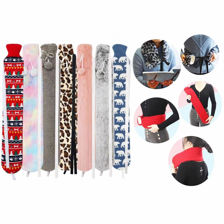 2L Long-strip Multifunctional Water-filled Rubber Hot Water Bags, Spec: Red Bow - Hot Water Bags by PMC TechLife | Online Shopping South Africa | PMC TechLife | Buy Now Pay Later Mobicred