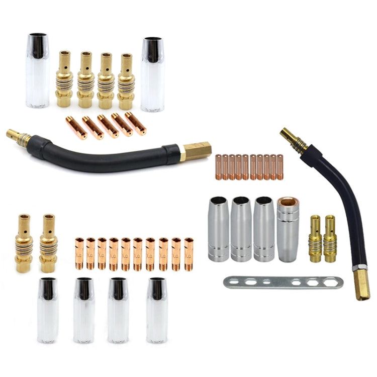 18 PCS / Set Welding Needle Point Vover Nozzle Kit Gas Shielded Welding Conductive Nozzle - Soldering Iron Tip by PMC TechLife | Online Shopping South Africa | PMC TechLife | Buy Now Pay Later Mobicred