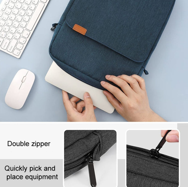Vertical Laptop Bag Handheld Shoulder Crossbody Bag, Size: 9.7-11 Inch(Black) - 10 - 11 inch by PMC Jewellery | Online Shopping South Africa | PMC Jewellery | Buy Now Pay Later Mobicred
