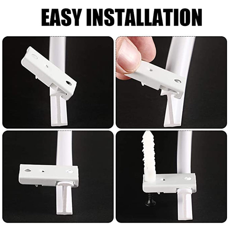 Model Steel Track Set Flexible Silent Slide Track Track with Hooks, Size: 3m - Curtain Decorative Accessories by PMC TechLife | Online Shopping South Africa | PMC TechLife | Buy Now Pay Later Mobicred