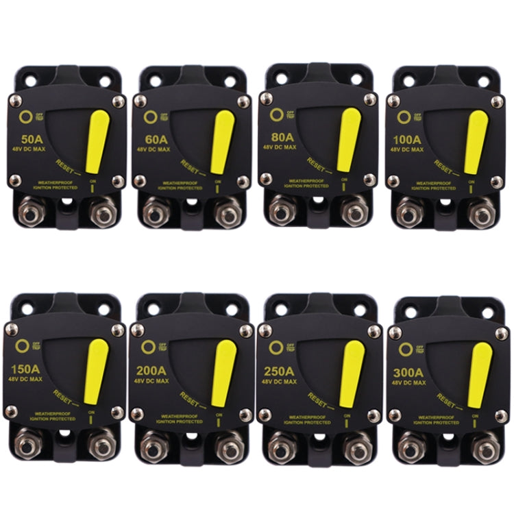 100A CB6 Car RV Yacht Audio Restore Insurance Holder Switch - Fuse by PMC TechLife | Online Shopping South Africa | PMC TechLife | Buy Now Pay Later Mobicred
