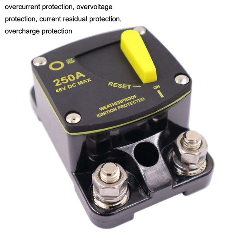 250A CB6 Car RV Yacht Audio Restore Insurance Holder Switch - Fuse by PMC TechLife | Online Shopping South Africa | PMC TechLife | Buy Now Pay Later Mobicred