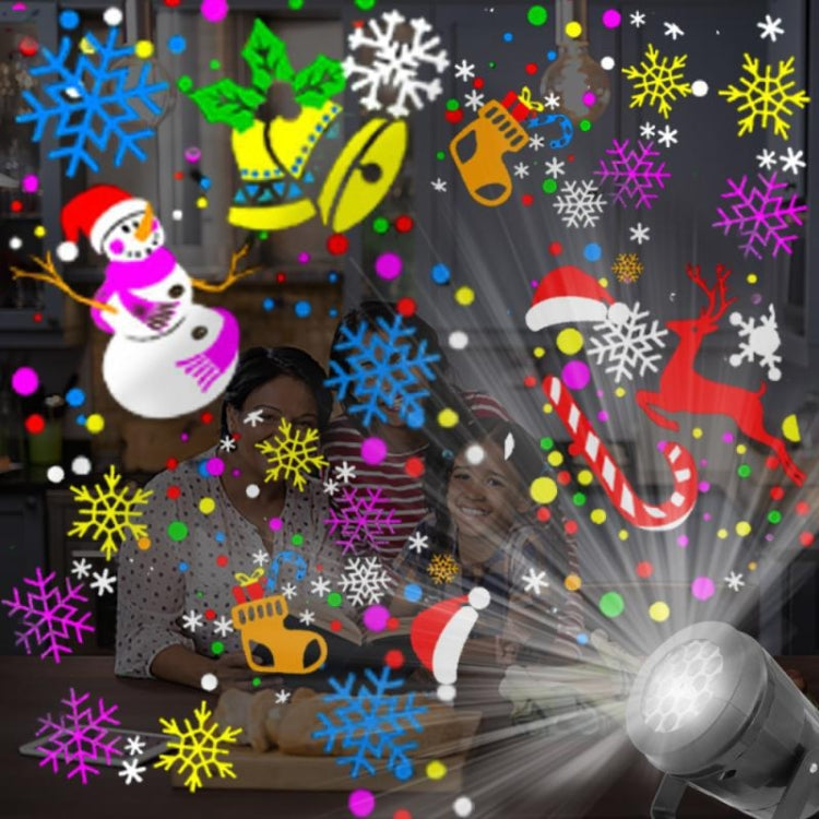 4W LED Snowflake Christmas Decoration Projector Light with 16 Patterns, Spec: EU Plug - Decoration Lamps by PMC TechLife | Online Shopping South Africa | PMC TechLife