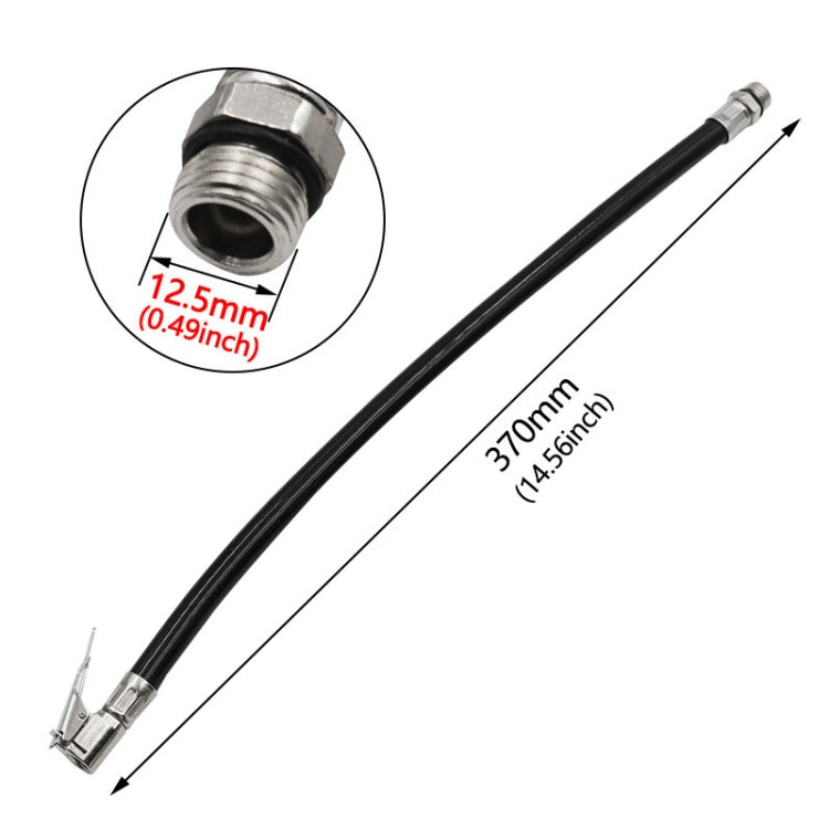 2 PCS Bicycle Car Tire Rubber Tube Pump Nozzle, Specification: 12.5mm Black - Bicycle Locks & Bicycle Pumps by PMC TechLife | Online Shopping South Africa | PMC TechLife