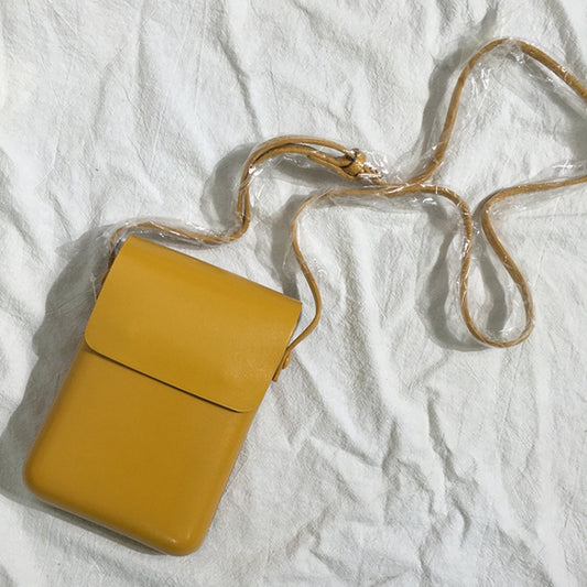 Fashion Versatile Vertical Models Single Shoulder Crossbody Mobile Phone Bag, Color: Yellow - Single-shoulder Bags by PMC Jewellery | Online Shopping South Africa | PMC Jewellery | Buy Now Pay Later Mobicred