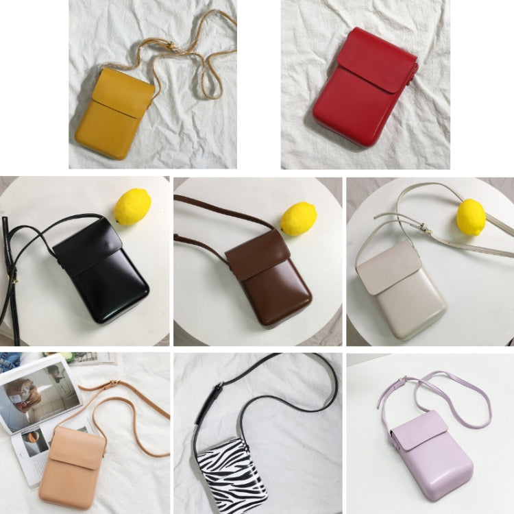 Fashion Versatile Vertical Models Single Shoulder Crossbody Mobile Phone Bag, Color: Yellow - Single-shoulder Bags by PMC Jewellery | Online Shopping South Africa | PMC Jewellery | Buy Now Pay Later Mobicred