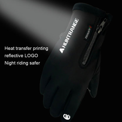 HUNTRANGE A022 Outdoor Waterproof Touch Screen Riding Keep Warm Gloves, Size: L(Black) - Cycling Gloves by HUNTRANGE | Online Shopping South Africa | PMC Jewellery | Buy Now Pay Later Mobicred