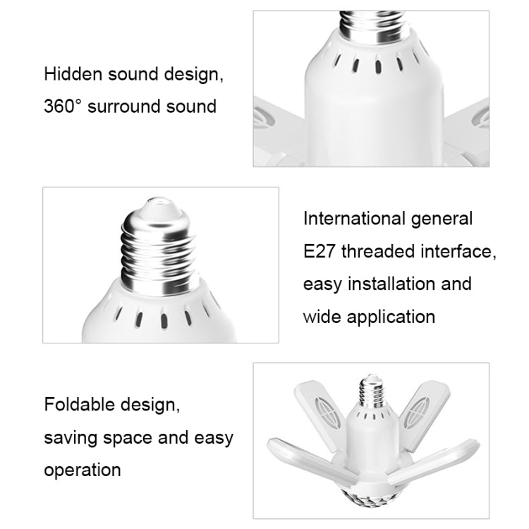 LY-002 24W Mini Bluetooth RGB Light Effect Foldable Music Light(Magic Light) - Smart Light Bulbs by PMC TechLife | Online Shopping South Africa | PMC TechLife | Buy Now Pay Later Mobicred