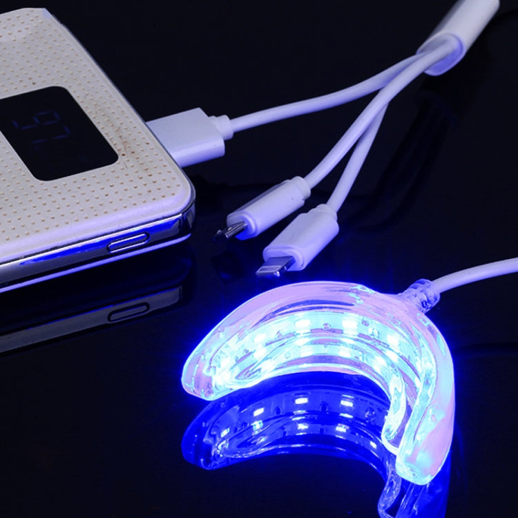 16LED Teeth Whitening Device Dental Bleaching System With 3 In 1 Data Cable - Teeth Whitening by PMC TechLife | Online Shopping South Africa | PMC TechLife