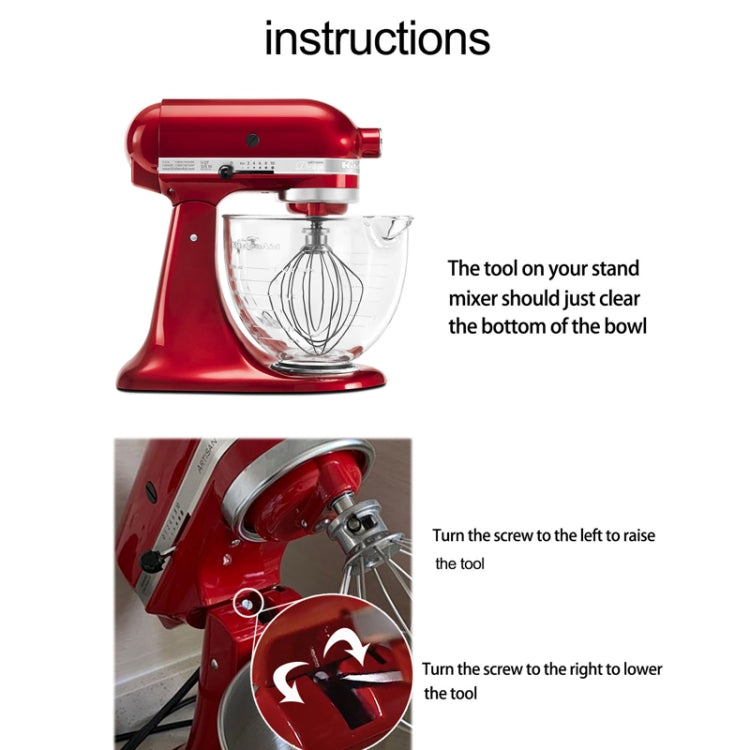 For KitchenAid Stand Mixer 6QT Whip Whisk  Stainless Steel Accessories - Kitchen Machine Accessories & Parts by PMC TechLife | Online Shopping South Africa | PMC TechLife