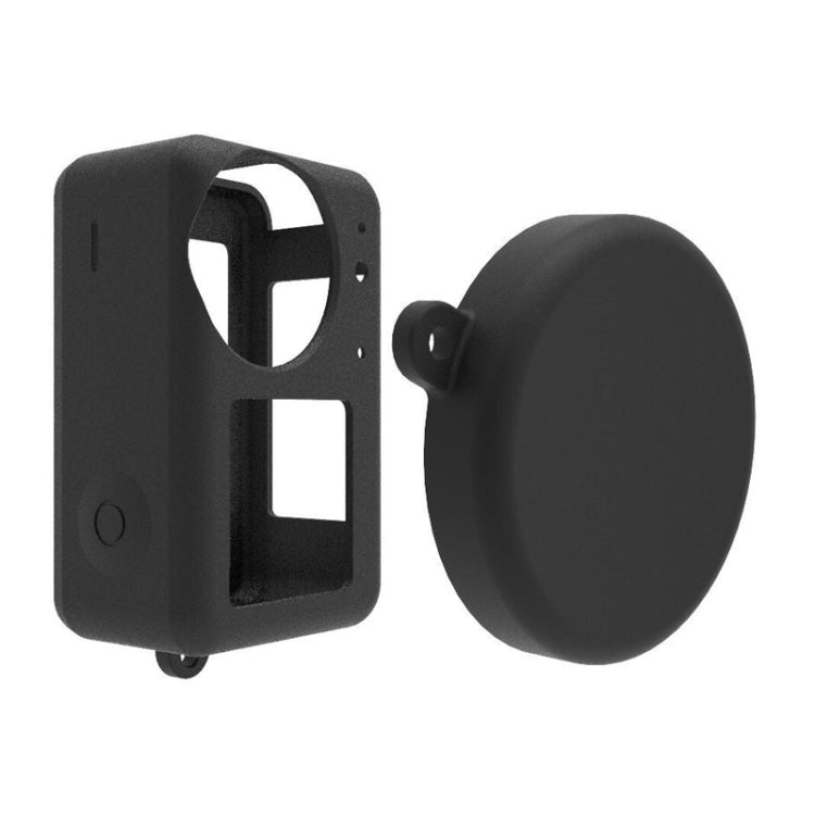 For DJI Osmo Action 3 Silicone Protective Case Lens Cap(Blue) - Case & Bags by PMC TechLife | Online Shopping South Africa | PMC TechLife | Buy Now Pay Later Mobicred