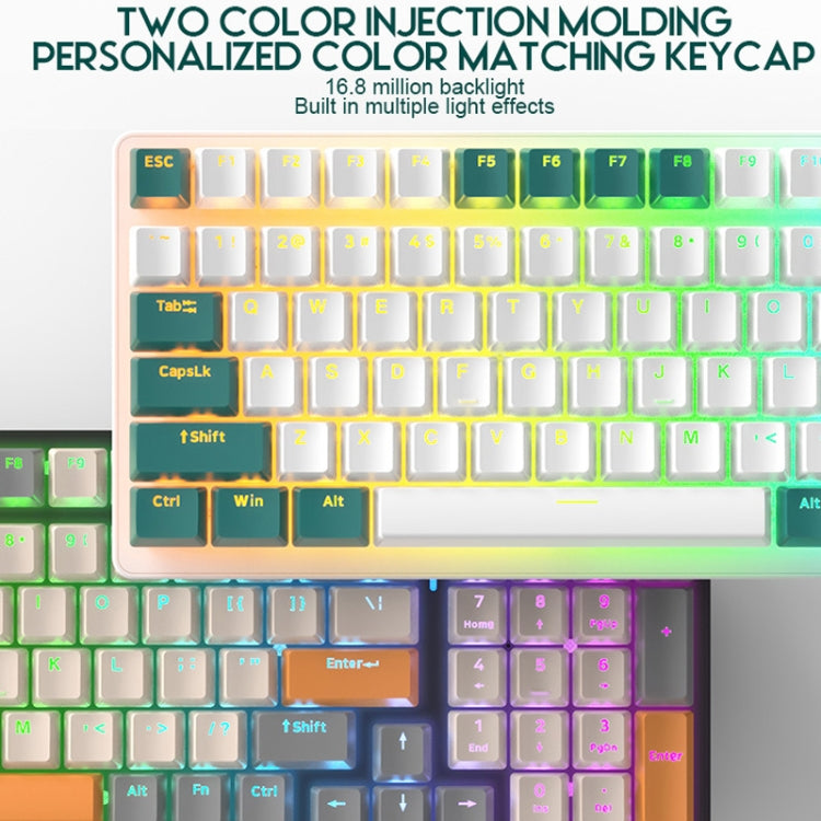 ZIYOU LANG  K3 100 Keys Game Glowing Wired Mechanical Keyboard, Cable Length: 1.5m, Style: Micro Light Hot Plug Version Red Axis - free shipping - PMC Jewellery - Order now!
