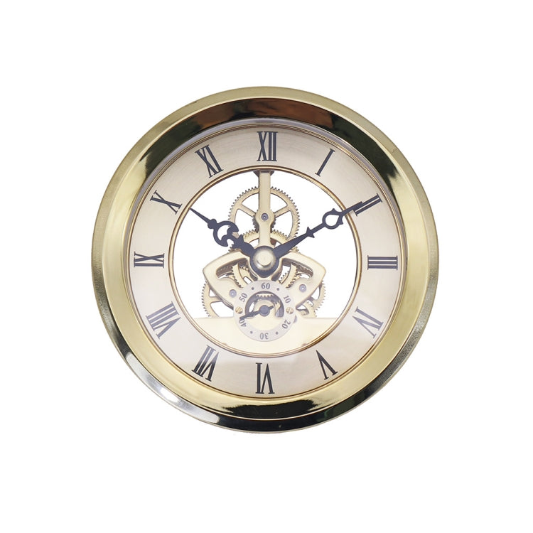 Metal See-through Quartz Clock Gear Clock DIY Accessories 103mm Golden Clock Head - DIY Clocks by PMc TechLife | Online Shopping South Africa | PMc TechLife | Buy Now Pay Later Mobicred