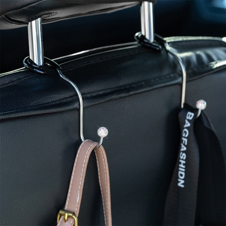 Multifunctional Car Seat Hooks With Diamond Inlay(Black) - Auto Fastener & Clips by PMC TechLife | Online Shopping South Africa | PMC TechLife | Buy Now Pay Later Mobicred