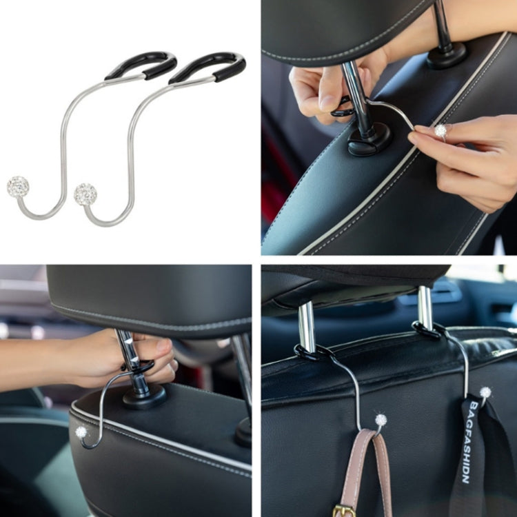 Multifunctional Car Seat Hooks With Diamond Inlay(Blue) - Auto Fastener & Clips by PMC TechLife | Online Shopping South Africa | PMC TechLife | Buy Now Pay Later Mobicred