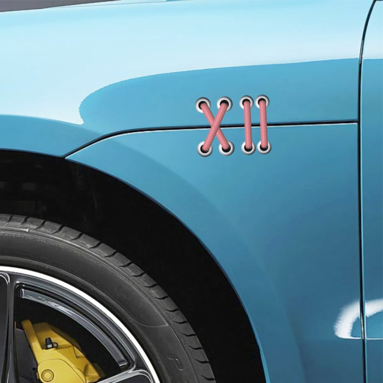 10pcs Shoelace Car Sticker Body Cover Up Scratch Patch Sticker(Red Horizontal) - Decorative Sticker by PMC TechLife | Online Shopping South Africa | PMC TechLife | Buy Now Pay Later Mobicred