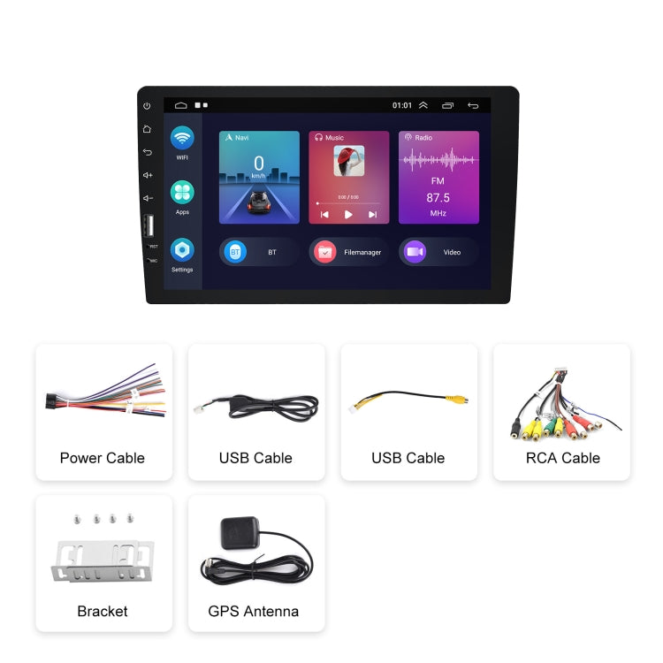 A3236 9 inch Android 11 Single Butt MP5 Player, Style: Wifi 2+32G(Standard) - Car MP3 & MP4 & MP5 by PMC Jewellery | Online Shopping South Africa | PMC Jewellery | Buy Now Pay Later Mobicred