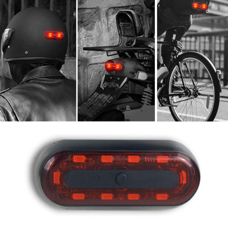 Motorbike Helmet Warning Light USB Rechargeable Waterproof Tail Light, Specification: 10 Beads - Signal Lights by PMC TechLife | Online Shopping South Africa | PMC TechLife | Buy Now Pay Later Mobicred