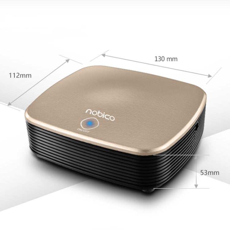 Nobico J007 USB Negative Ion Car Air Purifier, Style: English Modle(Water Pattern Gold) - Air Purifier by nobico | Online Shopping South Africa | PMC Jewellery | Buy Now Pay Later Mobicred