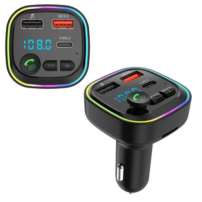 P4-QC3.0 Car MP3 Bluetooth Hands-free Player Car FM Transmitter - Bluetooth Car Kits by PMC Jewellery | Online Shopping South Africa | PMC Jewellery | Buy Now Pay Later Mobicred