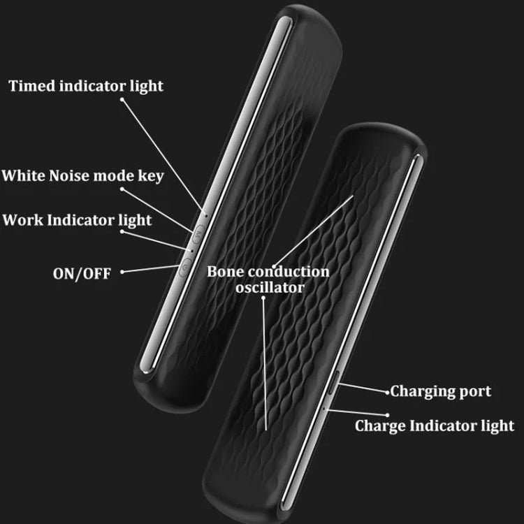 Soundproof Painless Bone Conduction Sleep Speaker Portable White Noise Sleeping Aid(White) - Massage & Relaxation by PMC TechLife | Online Shopping South Africa | PMC TechLife | Buy Now Pay Later Mobicred
