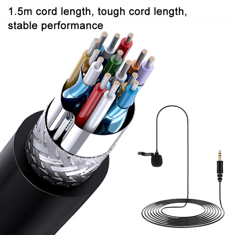 For Rode Wireless Camera Lavalier Microphone, Length 1.5m(Black) - free shipping - PMC TechLife - Order now!