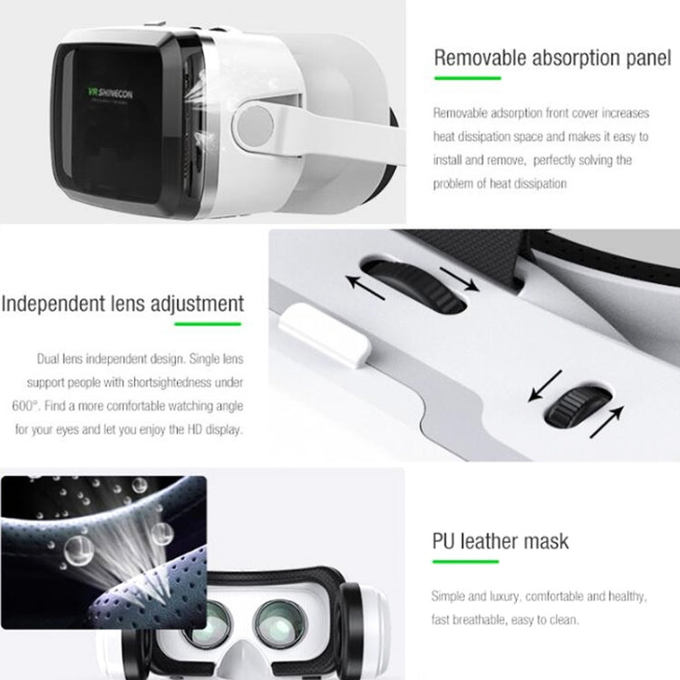 VRSHINECON G04BS+B01 Handle 3D Virtual Reality Helmet VR Glasses With Bluetooth Headset - free shipping - PMC TechLife - Order now!