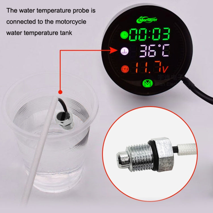 Morfayer YL-M05 4 In 1 Water Temperature Model 9-24V LED Night Vision Motorcycle Modification Instrument - Electrical Instruments by PMC TechLife | Online Shopping South Africa | PMC TechLife | Buy Now Pay Later Mobicred