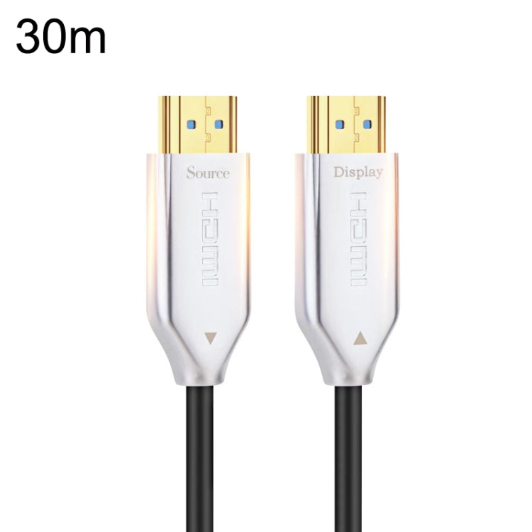 2.0 Version HDMI Fiber Optical Line 4K Ultra High Clear Line Monitor Connecting Cable, Length: 30m(White) - Cable by PMC TechLife | Online Shopping South Africa | PMC TechLife