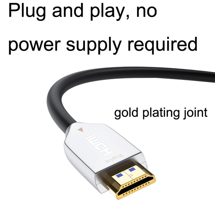 2.0 Version HDMI Fiber Optical Line 4K Ultra High Clear Line Monitor Connecting Cable, Length: 30m(White) - Cable by PMC TechLife | Online Shopping South Africa | PMC TechLife