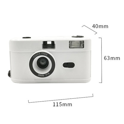 R2-FILM Retro Manual Reusable Film Camera for Children without Film(White+Blue) - Children Cameras by PMC Jewellery | Online Shopping South Africa | PMC Jewellery | Buy Now Pay Later Mobicred