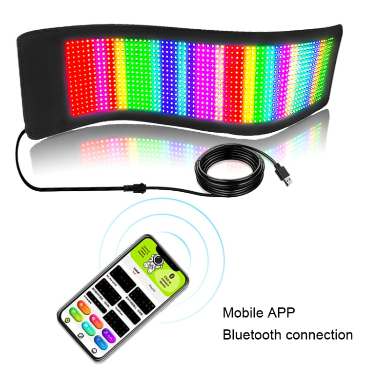 S1696RGB 672x122mm Car LED Flexible Display Cell Phone APP Control Bluetooth Connection - Car Monitor by PMC Jewellery | Online Shopping South Africa | PMC Jewellery | Buy Now Pay Later Mobicred