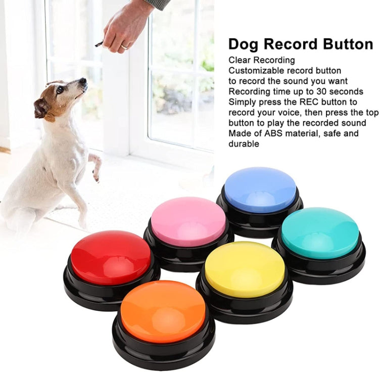 Pet Communication Button Dog Vocal Box Recording Vocalizer, Style: Recording Model(Rose Red) - Training Aids by PMC TechLife | Online Shopping South Africa | PMC TechLife | Buy Now Pay Later Mobicred