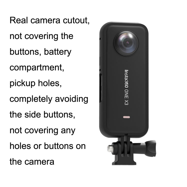 For Insta360 X3 A516 Panoramic Sports Camera Plastic Protection Border - Mount & Holder by PMC TechLife | Online Shopping South Africa | PMC TechLife | Buy Now Pay Later Mobicred