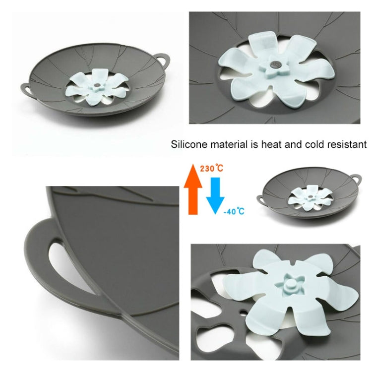 Silicone Flower Spill-proof Pot Lid Rotatable Pot Lid Kitchen Gadget, Size: 23cm Small Yellow - Insulation by PMC TechLife | Online Shopping South Africa | PMC TechLife | Buy Now Pay Later Mobicred