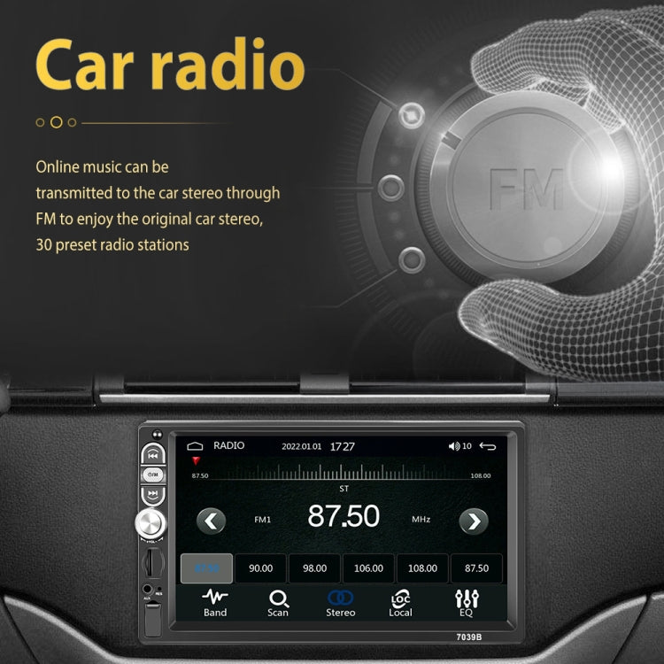 A3061 7 Inches MP5 Bluetooth Player Universal Wired CarPlay Reversing Image Integrated, Style: Standard - Car MP3 & MP4 & MP5 by PMC Jewellery | Online Shopping South Africa | PMC Jewellery | Buy Now Pay Later Mobicred