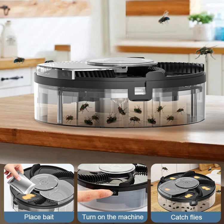 S008 Automatic Fly Killer Silent USB Household Fly Trap, Spec: Charging Type (White) - Repellents by PMC TechLife | Online Shopping South Africa | PMC TechLife | Buy Now Pay Later Mobicred