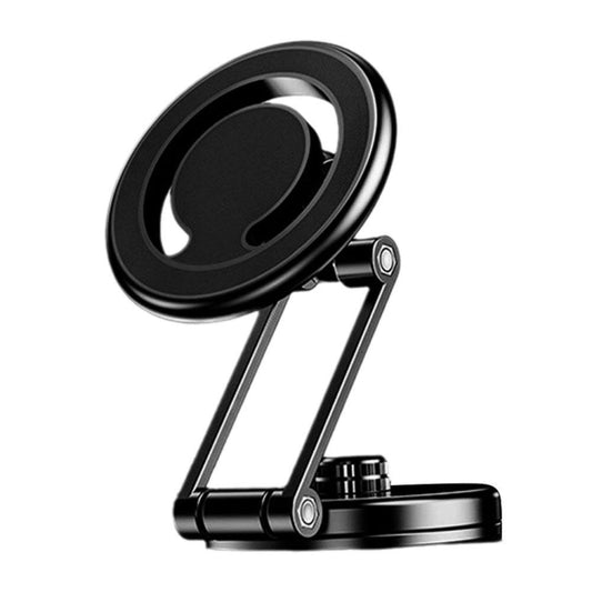 D27 Car Magnetic Telescopic Folding Navigation Mobile Phone Holder(Black) - Car Holders by PMC Jewellery | Online Shopping South Africa | PMC Jewellery | Buy Now Pay Later Mobicred