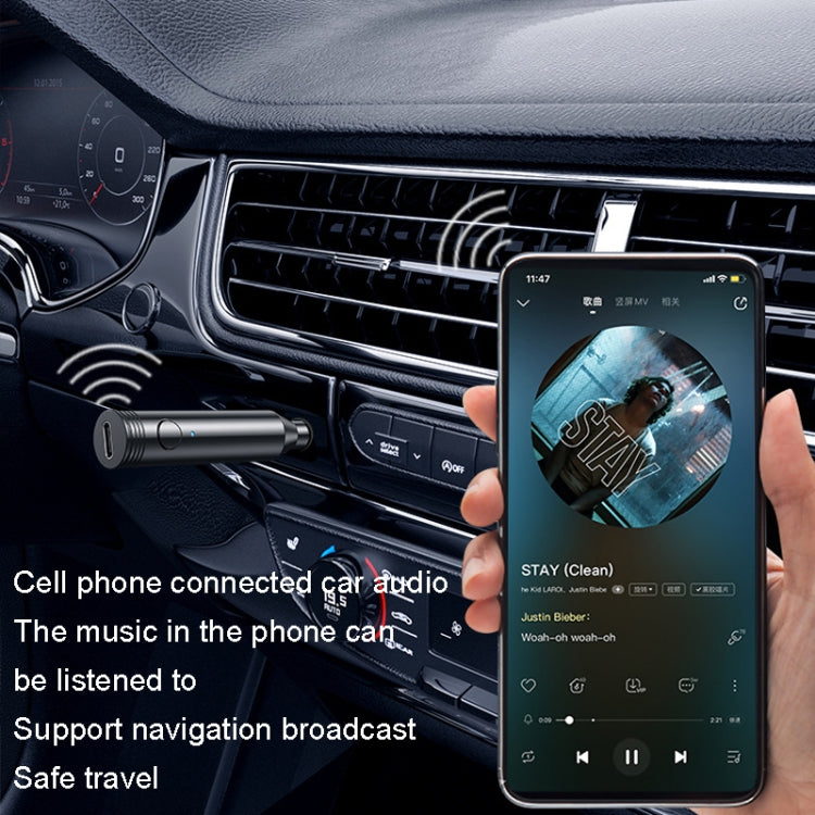M416 Car Bluetooth Receiver Player Audio Receiver Adapter AUX Converter(Black) - Bluetooth Adapters by PMC TechLife | Online Shopping South Africa | PMC TechLife | Buy Now Pay Later Mobicred