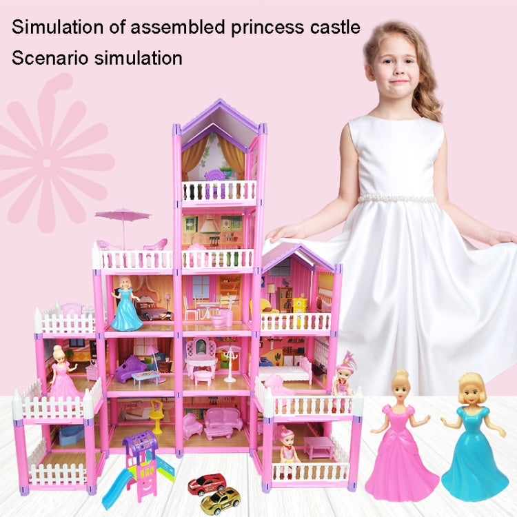 DSJ55-A 274pcs/set Children Passing Domestic Toy Doll House Princess Castle Set Simulation Disguise House - Pretend Play Toys by PMC Jewellery | Online Shopping South Africa | PMC Jewellery