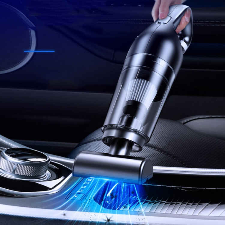 Car Wireless Charging High Power Handheld Vacuum Cleaner Black Luxury - Vacuum Cleaner by PMC Jewellery | Online Shopping South Africa | PMC Jewellery | Buy Now Pay Later Mobicred