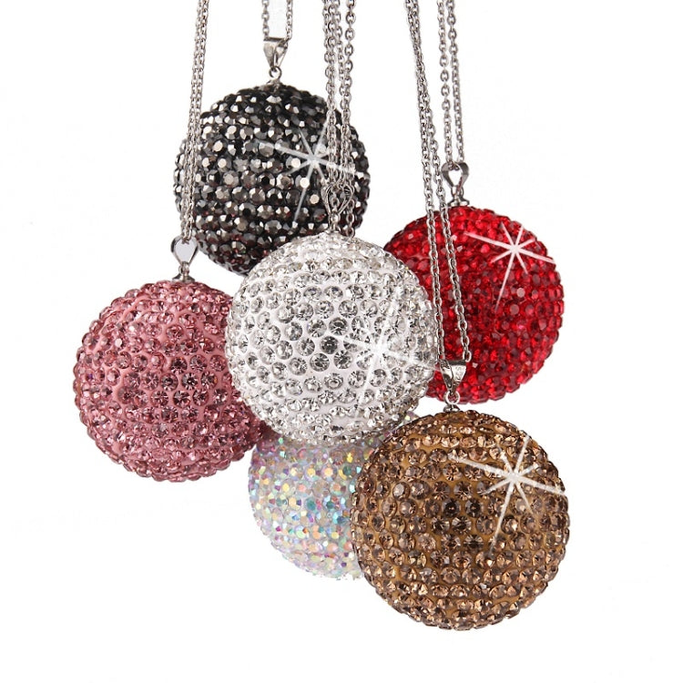 Car Diamond Crystal Ball Rearview Mirror Decoration Pendant(Lake Blue) - Ornaments by PMC TechLife | Online Shopping South Africa | PMC TechLife | Buy Now Pay Later Mobicred