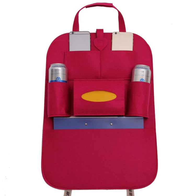 Car Multifunctional Seat Back Storage Hanging Bag, Size: 40x56cm(Rose Red) - Stowing Tidying by PMC TechLife | Online Shopping South Africa | PMC TechLife | Buy Now Pay Later Mobicred