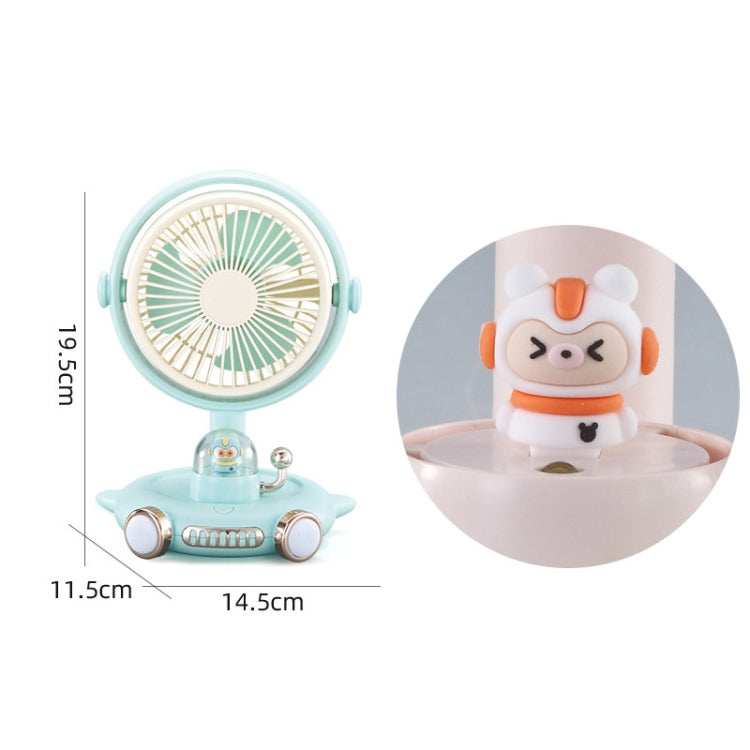 Household Cute Pet Fan USB Desktop Night Light Fan(Blue) - Electric Fans by PMC Jewellery | Online Shopping South Africa | PMC Jewellery | Buy Now Pay Later Mobicred