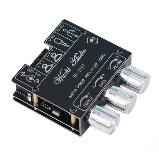 ZK-152T Mini Bluetooth 5.1 Receiving Audio Module With Power Amplifier Digital D Stereo Dual Channel - Breadboard / Amplifier Board by PMC Jewellery | Online Shopping South Africa | PMC Jewellery | Buy Now Pay Later Mobicred