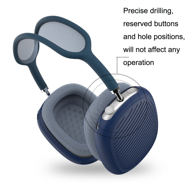 T2 For Apple AirPods Max 1pair Bluetooth Headset Anti-Fall Silicone Protective Case(Blue) - free shipping - PMC TechLife - Order now!