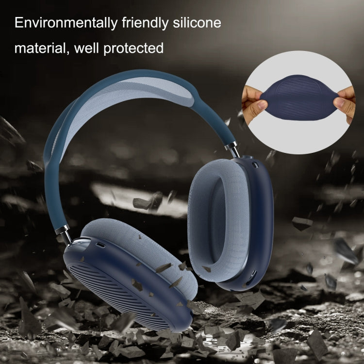 T2 For Apple AirPods Max 1pair Bluetooth Headset Anti-Fall Silicone Protective Case(Blue) - free shipping - PMC TechLife - Order now!