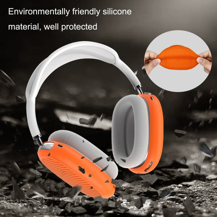 T2 For Apple AirPods Max 1pair Bluetooth Headset Anti-Fall Silicone Protective Case(Orange) - free shipping - PMC TechLife - Order now!