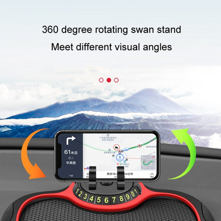 Car Center Console Mobile Phone Anti-skid Mat Temporary Parking Number Plate(With Bracket) - Car Anti-Slip Mats by PMC TechLife | Online Shopping South Africa | PMC TechLife | Buy Now Pay Later Mobicred